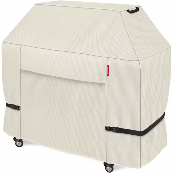 Чохол для газового гриля Porch Shield 147x61x117 см, водонепроникний 600D, для Weber, Brinkmann, Char-Broil, світло-коричневий
