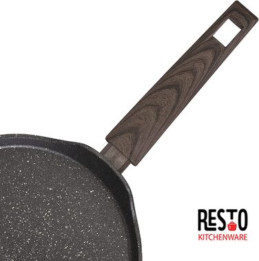 Сковорода для млинців RESTO 24 см для млинців для млинців, виготовлена з високоякісного кованого алюмінію з антипригарним покриттям