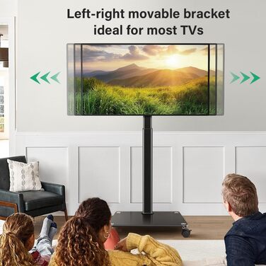 Підставка для телевізора на колесах FURWOO: поворотна, мобільна, для 27-60