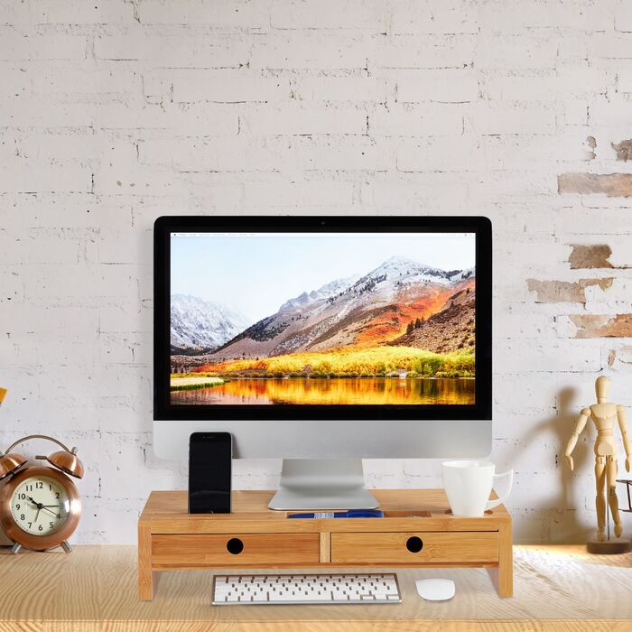 Підставка для монітора Relaxdays з 2 ящиками