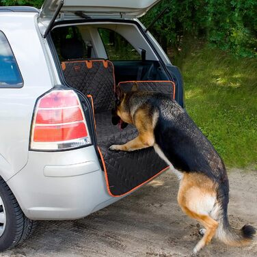 Захисна кришка багажника JOEJOY для собак з бічним захистом і захистом від навантаження, універсальне ковдру для собак в багажнику автомобіля, нековзне, стійке до води і подряпин, захисний килимок для багажника універсала, фургона і позашляховика