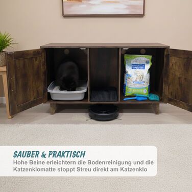 Relaxdays XXL комод для котячого туалету