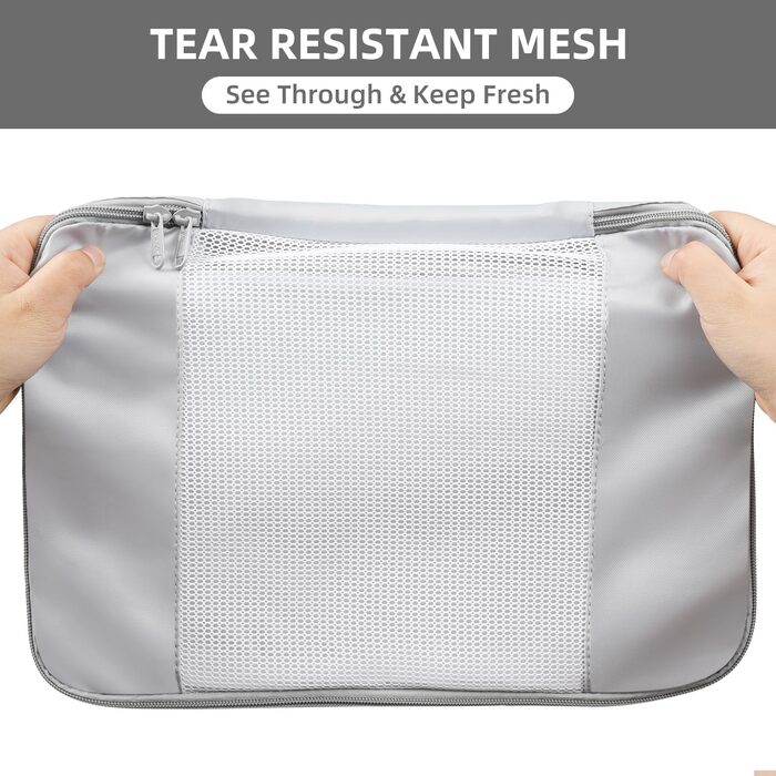 Набір органайзерів для одягу в дорогу BAGAIL, 10 шт., дорожні компресійні куби для пакування речей у валізу та ручну поклажу, рожевий