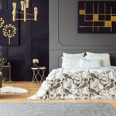 Relaxdays Бічний столик-табуретка Чорний/Золотий