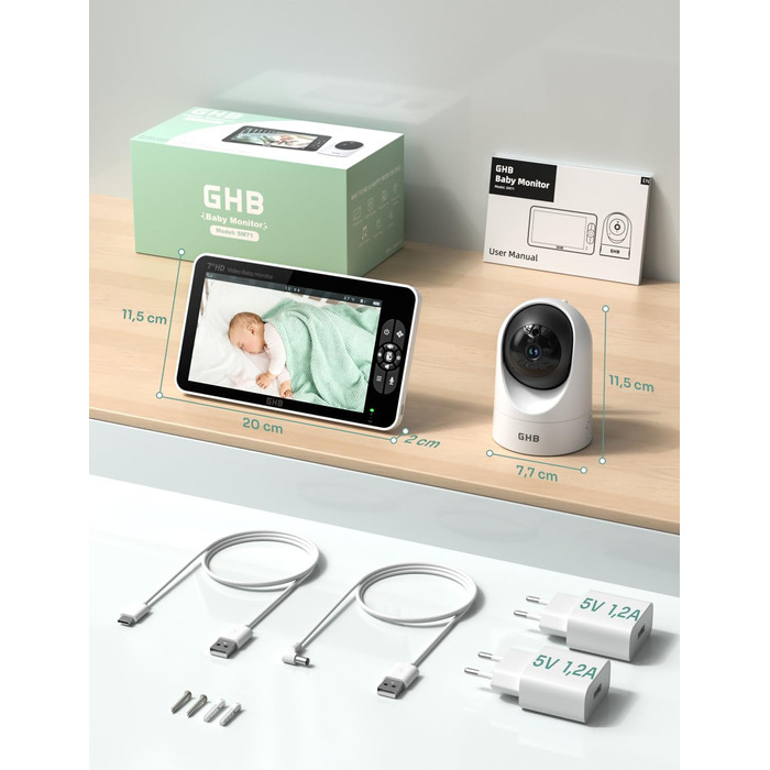 Відеоняня GHB з камерою 7