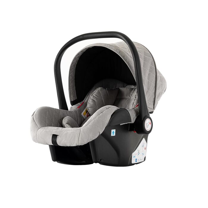 Дитячий візок 3 в 1 Kinderwagen V9 Light Grey: універсальний, алюмінієвий, з реверсивним блоком