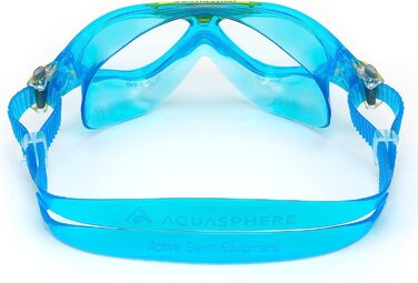 Аквасфера / маска для плавання / окуляри Vista Junior Світло-блакитний і жовтий-прозорі лінзи