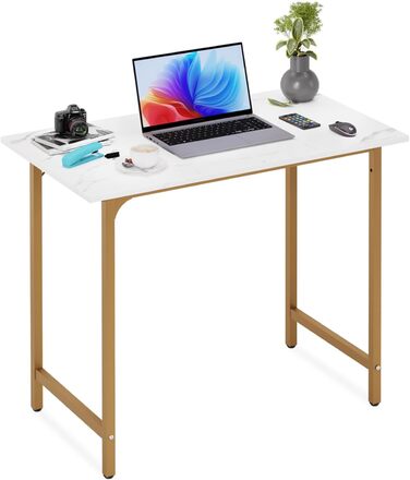 Комп'ютерний стіл BestOffice, 81,3 см, сучасний дизайн, золото, для дому, офісу, робочого кабінету