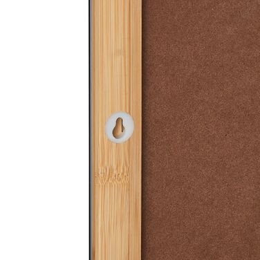 Дзеркало для ванної кімнати Relaxdays на стіну з бамбуковою полицею