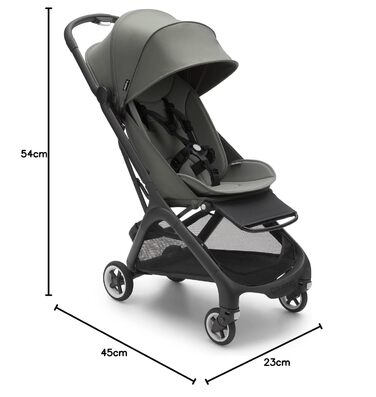 Дитяча коляска Bugaboo Butterfly: ультракомпактна, легка, зручна, для міста, з великим об'ємом багажника, колір Forest Green