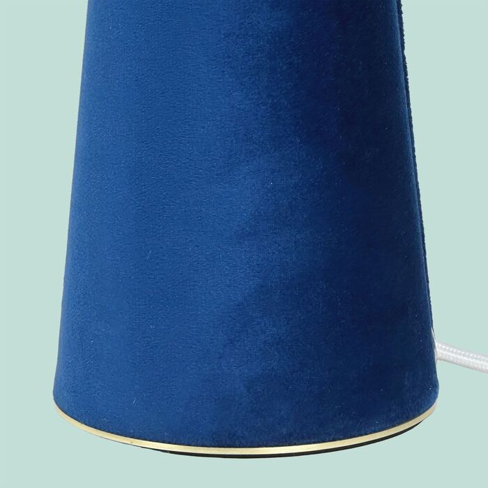 Лампа настільна Relaxdays з оксамитом та льоном