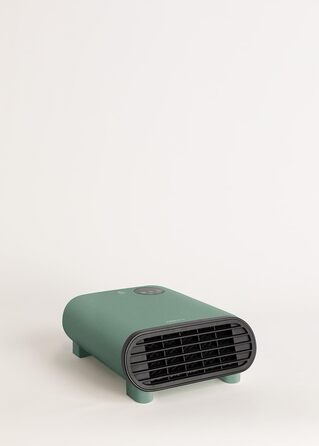 Електрична тепла стіна/підлога з Wi-Fi, салатовий колір, керування через додаток, до 20 м², датчик відкриття, захист від перекидання, 3 режими, LCD-дисплей, 2000W