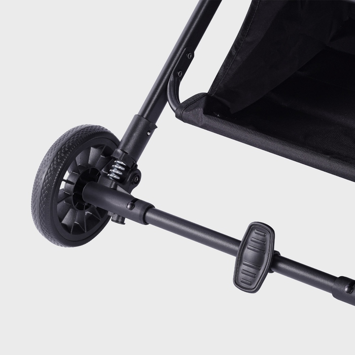 Дитячий прогулянковий візок TULANO Milan 35, сірий, легкий, складний, з москітною сіткою