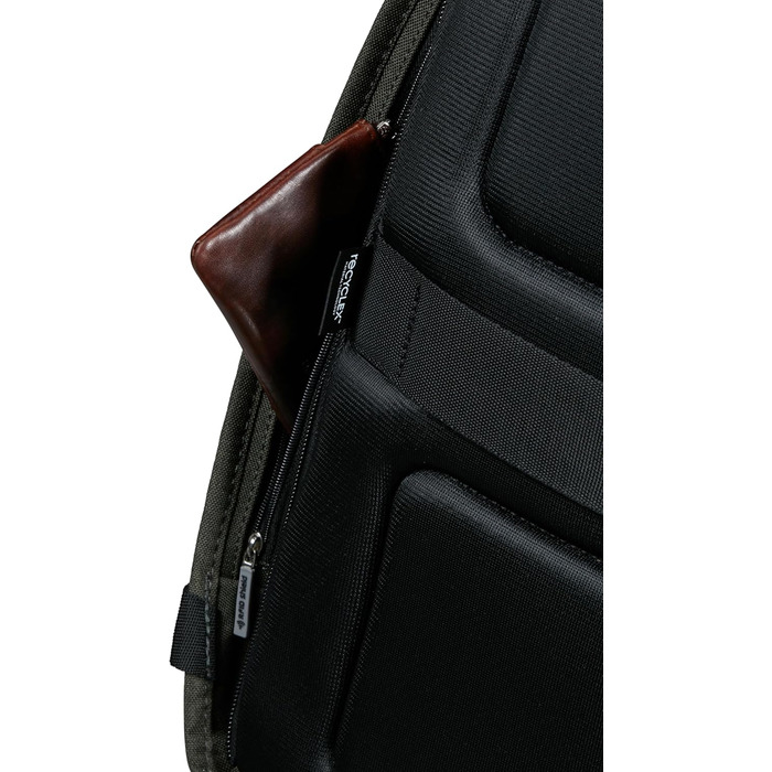 Рюкзак для ноутбука Samsonite Securipak 15.6', 44 см, 17 л, сірий/зелений