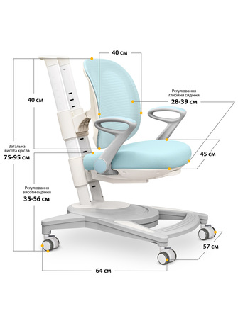 Дитяче крісло Mealux Sigma Air KBL (арт.Y-118 KBL)