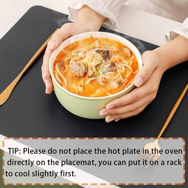 Набір столових серветок, термостійкі, миючі, для кухні та обіднього столу, декор, чорний, 6 шт.