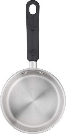 Каструля для супу Lagostina Pratica з довгою ручкою, сіра, 14 см, нержавіюча сталь (індукційна)