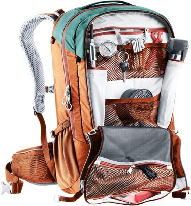 Велосипедний рюкзак deuter Unisex Trans Alpine Pro 28 (28 л, сучасний, глибоководно-каштановий)