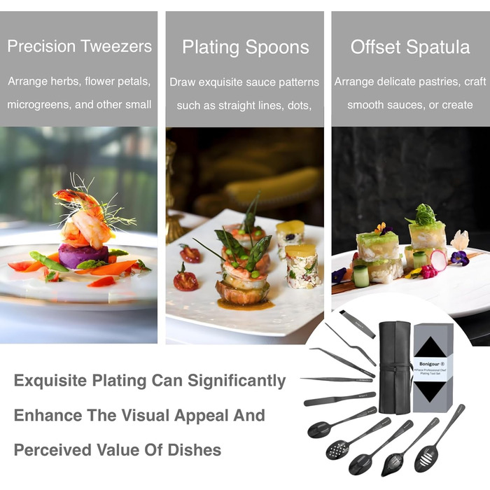 Набір кухонних аксесуарів 11 в 1, професійний, з нержавіючої сталі, чорний | Кухоль, лопатка, ложка, прес-пап'є