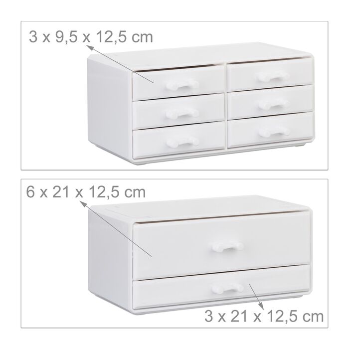 Організатор для макіяжу Relaxdays з 8 висувними ящиками