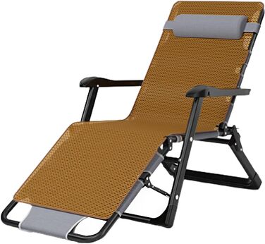 Шезлонг для відпочинку на вулиці: садова лежанка з регулюванням кута нахилу, дихаюча сітка, 96x63x12 см