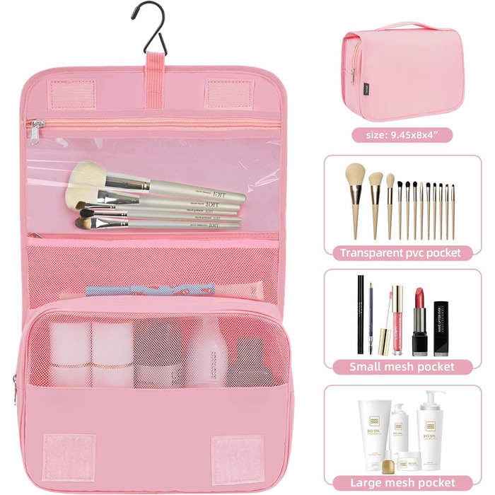 Набір органайзерів для одягу в подорож BAGAIL, 10 шт., компресійні пакувальні куби для валізи та ручної поклажі, рожевий