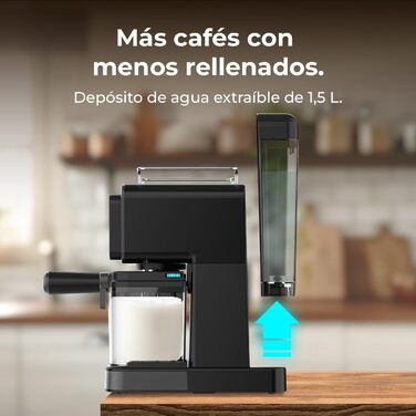 Еспресо-машина Cecotec Power Espresso 20: еспресо, капучино, холодний кавовий напій, 20 Bar, професійна якість для дому. Touch ColdBrew Latte