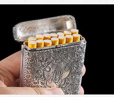 Коробка для сигарет срібло високоякісний метал для 14 сигарет звичайного розміру сигарета Peaky Blinders Товари