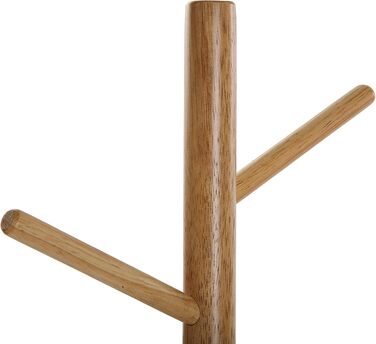 Вешалка для прихоже Versa Malmö – мінімалістична, чорна, з 9 гачками (171 x 28 x 28 см)