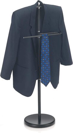 Чоловічий органайзер для одягу CARO-Möbel JÖRG з вішалкою для штанів (чорний)