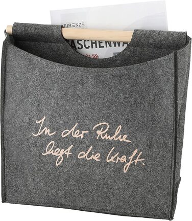 Фетрова сумка у формі серця газетна стійка 40x26,5x21 см світло-сіра фетрова ручка Сумка для покупок для зберігання (1 х газетна стійка світло-сірого кольору)