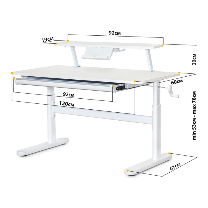 Полиця для столу Mealux Sherwood XL (bookshelf BD 860 W)