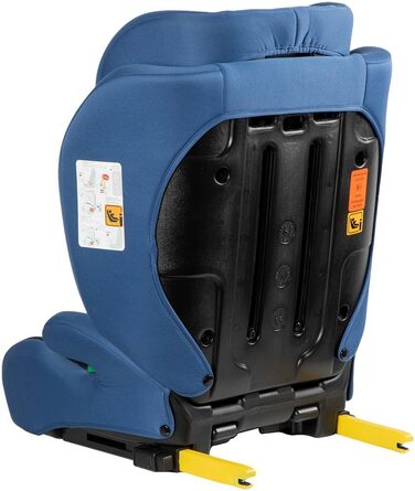 Автокрісло Disney для дівчаток 100-150 см з ISOFIX, з принтами Ельзи, Анни та Олафа (фіолетове)