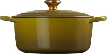 Le Creuset Signature Чавунний жаровня з кришкою, Ø 26 см, 4.2 л, Ocean (Leaf It to Me)