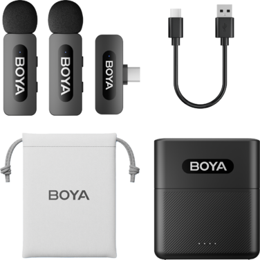 Бездротовий петличний мікрофон BOYA BY-V30 Type-C Black
