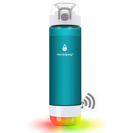 Розумна пляшка для води HANDYSPRING з нагадуванням про питну воду, світло та звук, трекер споживання води, акумуляторний, тритановий пластик із носиком, подарунки для жінок, чоловіків, мами, зелений