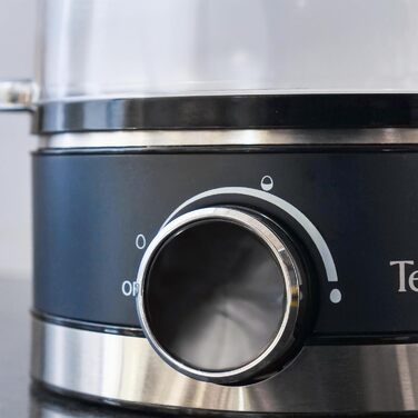 Електричний яйцеварка TERRAILLON New Moon, 7 яєць, 410 Вт, таймер, нержавіюча сталь, блакитний