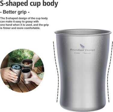 Металевий термопоїльник iBasingo 600мл: кемпінг, пікнік, подорожі - легкий, стійкий, для напоїв