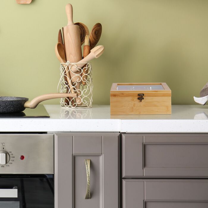 Ящик для чаю Relaxdays з бамбука на 12 відсіків