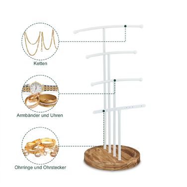 Підставка для прикрас Relaxdays з металу та дерева