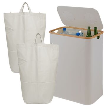 Контейнер для збору пляшок Relaxdays з двома відділеннями