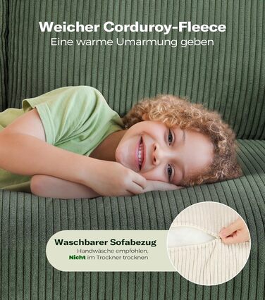 Зручне дитяче ліжко-софа 2 місця з дерева, 130 см, зелений колір