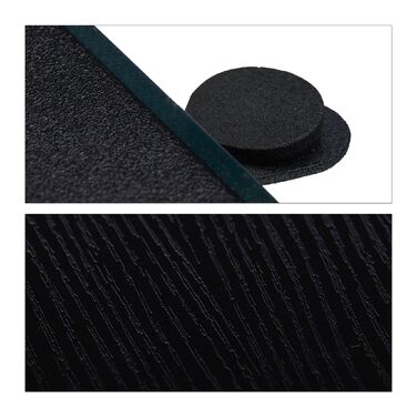 Чорний консольний столик Relaxdays з скляною стільницею