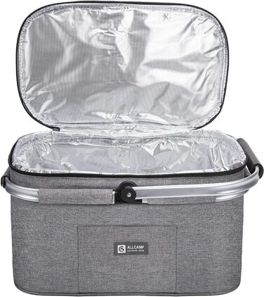 Продуктові кошики Велика ізольована кошик-холодильник сумка-холодильник сумка-холодильник сумка-холодильник сумка-холодильник Термо сумка-холодильник світло-сірий (32L світло-сірий), 22L