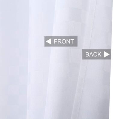 Завіса для душу Hotel Luxury 190 GSM товста поліефірна завіса для душу фіранка для душу, 180x180 см (багаторазова упаковка) (білий, 180x210 см)