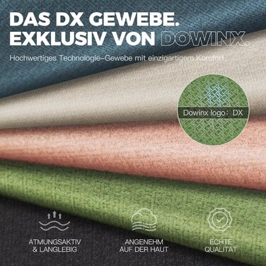 Ігровий крісло Dowinx з тканиною, гелевою подушкою та пружинним блоком, ергономічний офісний стілець з підніжкою, масажний ігровий крісло для дорослих (зелений)