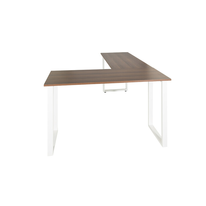 Робочий стіл WORKSPACE BASIC I 165 x 120 см горіх / білий hjh OFF