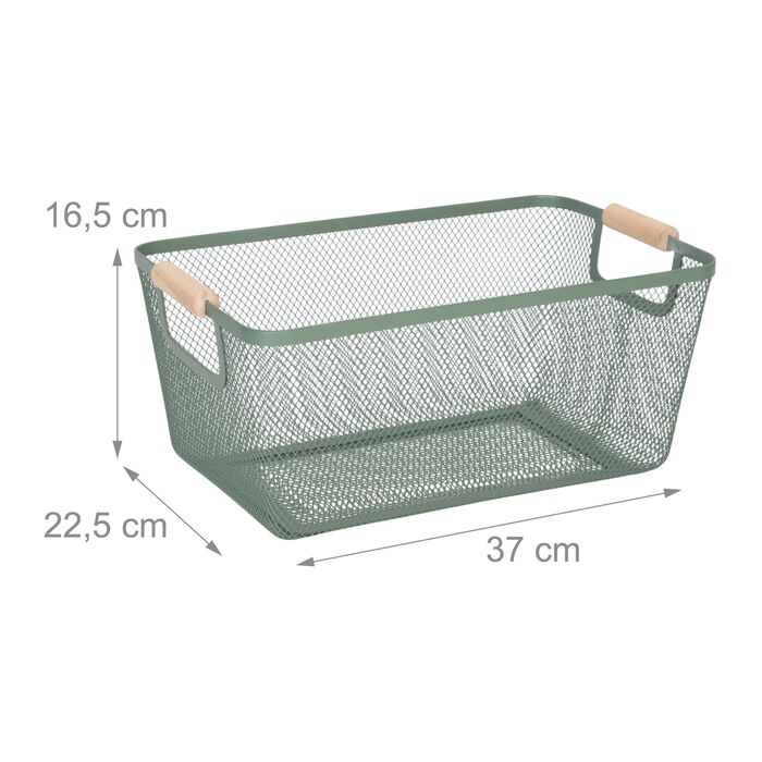 Кошик Relaxdays з дерев’яними ручками