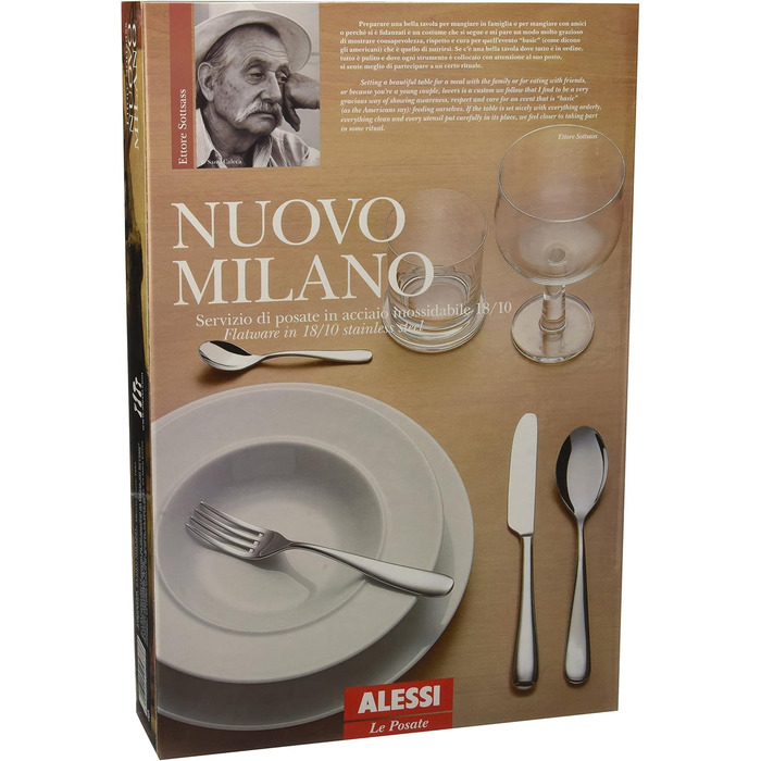Набір столових приборів Alessi Nuovo Milano, 24 штуки