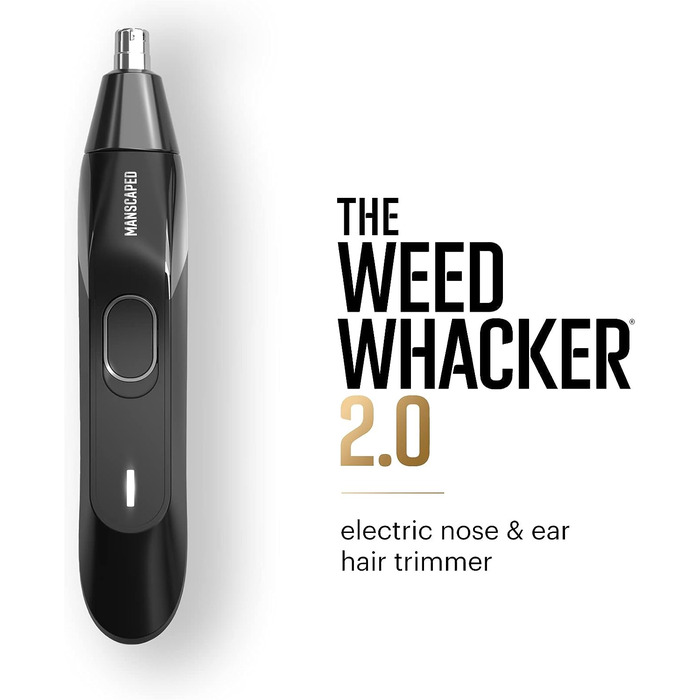 Містить водонепроникний електричний тример для волосся в паху Lawn Mower 4.0 і тример для волосся в носі та вухах The Weed Whacker 2.0, 4.0